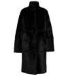 Joseph Shearling Brittany Polar Coat In Black