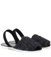 DEL RIO LONDON WOOL AND SUEDE SANDALS,P00245300