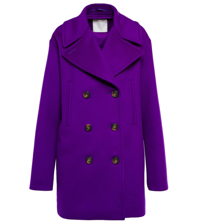 Sportmax Sabine Coat In Pink & Purple