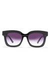 Diff 56mm Makay Square Sunglasses In Black/ Grey