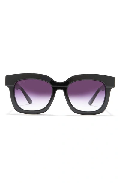 Diff 56mm Makay Square Sunglasses In Black/ Grey