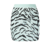 Alessandra Rich Zebra Intarsia Knitted Miniskirt In Blue