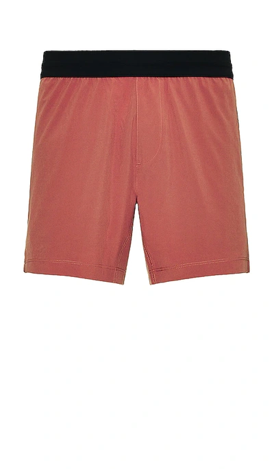 Rhone 5 Makotech Shorts Unlined In Red Moscato