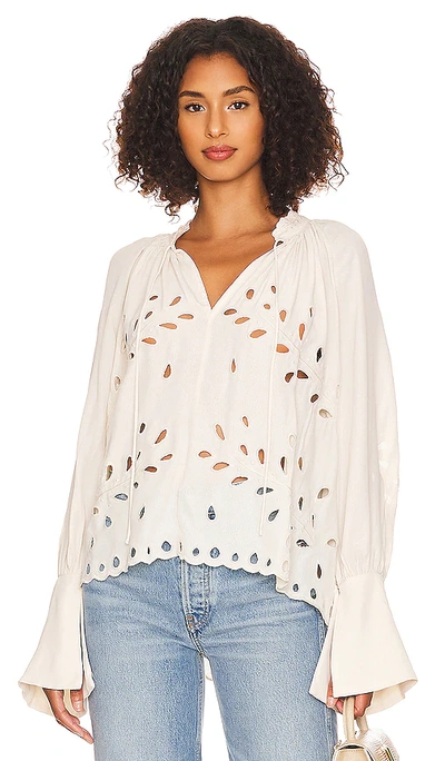 L'academie Enzo Blouse In Ivory