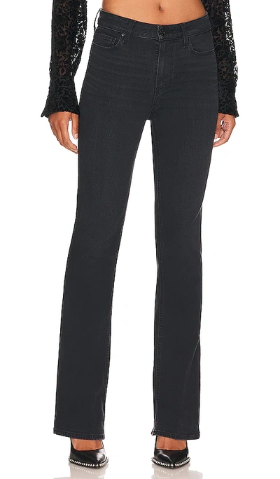 Paige Laurel Canyon High Rise Bootcut Jeans In Black Willow