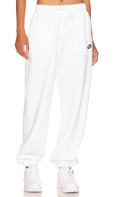 Nike Nsw Club Fleece Sweatpant In White & Black