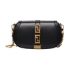 Versace Greca Goddess Leather Crossbody Bag In Black  Gold