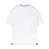 Thom Browne Medium Weight Cotton Jersey Boxy Pocket Tee In White
