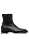 ALEXANDER MCQUEEN ANKLE-LENGTH LEATHER BOOTS