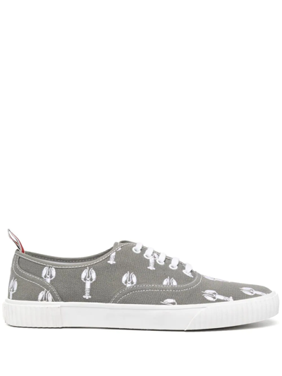 Thom Browne Heritage Low-top Sneakers In Grey