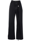 ANN DEMEULEMEESTER HIGH-RISE WIDE-LEG JEANS