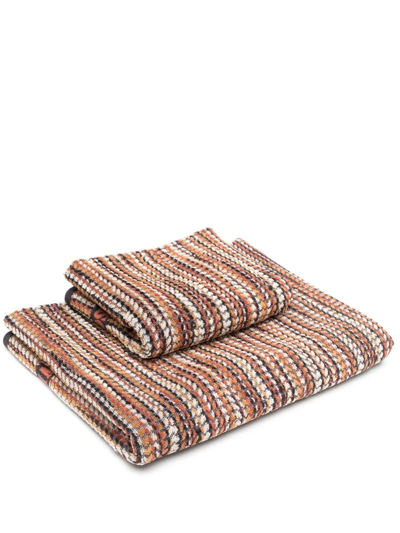 Missoni Set-of-two Billy Cotton-terry Towels In Brown