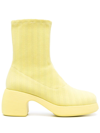 CAMPER RIBBED-KNIT ANKLE 70MM BOOTS