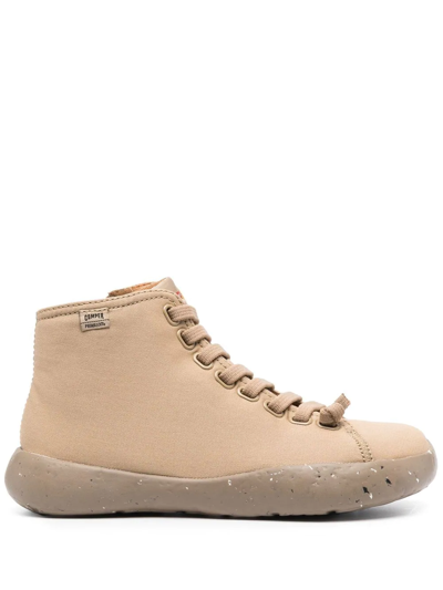 Camper Side Zip-fastening High-top Sneakers In 中性色