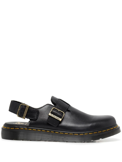 Dr. Martens Jorge Leather Mules In Black