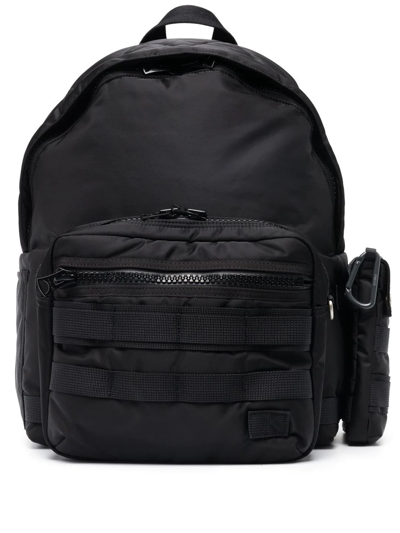 Sacai X Porter Zip-fastened Backpack In Black