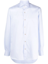 Boglioli Long-sleeve Cotton Shirt In 蓝色