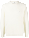 PRINGLE OF SCOTLAND GOLF LOGO-EMBROIDERED LAMBSWOOL JUMPER