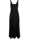 Philosophy Di Lorenzo Serafini Stretch Fabric Maxi Dress In 黑色
