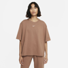 Nike Sportswear Essentials Women's Boxy T-shirt In Archaeo Brown,white