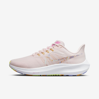 Nike Women's Pegasus 39 Premium Road Running Shoes - Medium Width In Light Soft Pink/university Gold/pink
