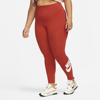 Nike Sportswear Essential Women's High-waisted Leggings In Red