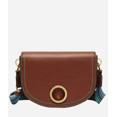 Max & Co . Leather Luna Shoulder Bag In Brown