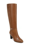 Franco Sarto Palermo High Shaft Boots Women's Shoes In Cognac Light Brown Leather