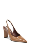 Franco Sarto Women's Averie Pointed Toe Slingbacks In Toffee