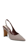 Franco Sarto Women's Averie Pointed Toe Slingbacks In Brown Multi Fabric