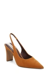 Franco Sarto Women's Averie Pointed Toe Slingbacks In Pumpkin