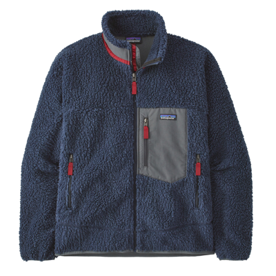 Patagonia Classic Retro-x Shell-trimmed Fleece Jacket In Navy