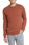 Nordstrom Cashmere Crewneck Sweater In Rust Argan Oil