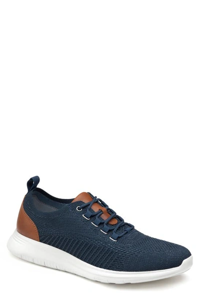 Johnston & Murphy Amherst Knit Sneaker In Navy Knit