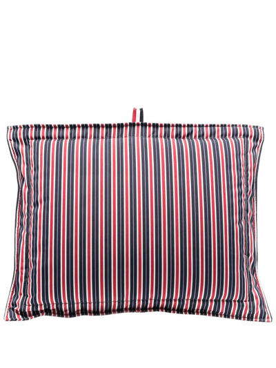 Thom Browne Bar-stripe Pillow Clutch In Blue