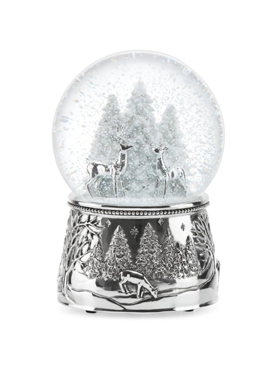 Reed & Barton North Pole Bound Snow Globe In Silver