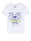 Kenzo Signature Tiger-print T-shirt In Weiss