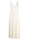 Khaite Francine Jersey Maxi Dress In Cream