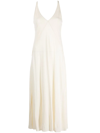 khaite francine jersey maxi dress Khaite Francine Jersey Maxi Dress In Neutrals