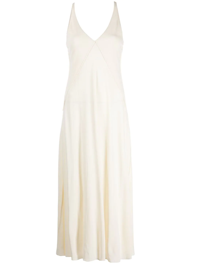 Khaite Francine Jersey Maxi Dress In Neutrals | ModeSens