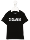 Dsquared2 Logo-print Long-sleeved T-shirt In Schwarz
