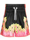 PALM ANGELS MULTI-PANEL KNEE-LENGTH SHORTS