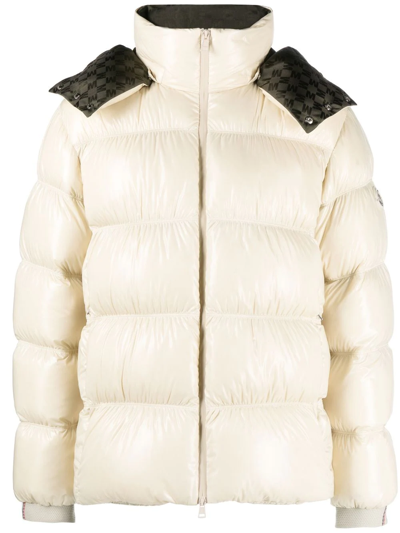 Moncler Orizaba Padded Hooded Jacket In Neutrals