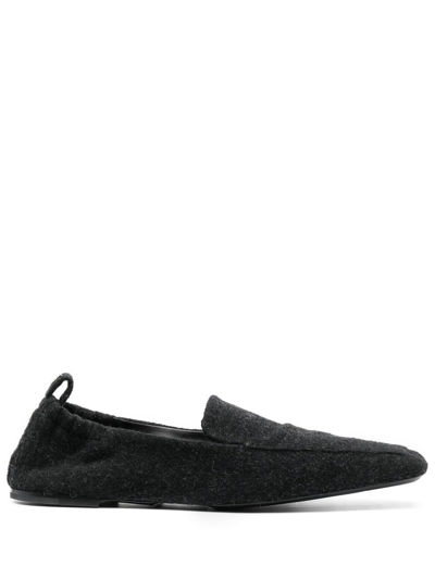 Totême The Felt Travel Loafers In Grey