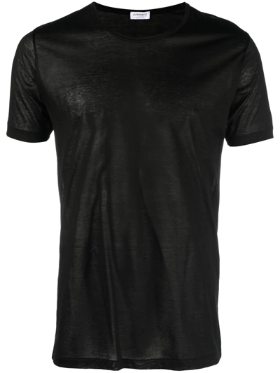 Zimmerli Cotton Royal Classic T-shirt In Black