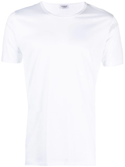 Zimmerli White Cotton Crew Neck T-shirt