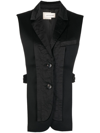 FENG CHEN WANG MULTI-LAYERED BUTTON-DOWN VEST