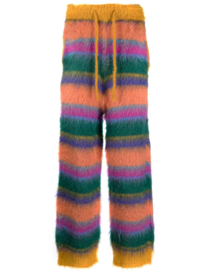 Marni Furry Knit Drawstring Trousers In Neutral ModeSens