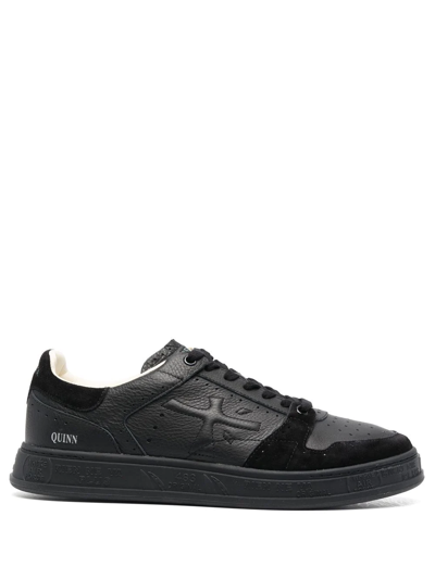 Premiata Quinn Low-top Leather Trainers In Black