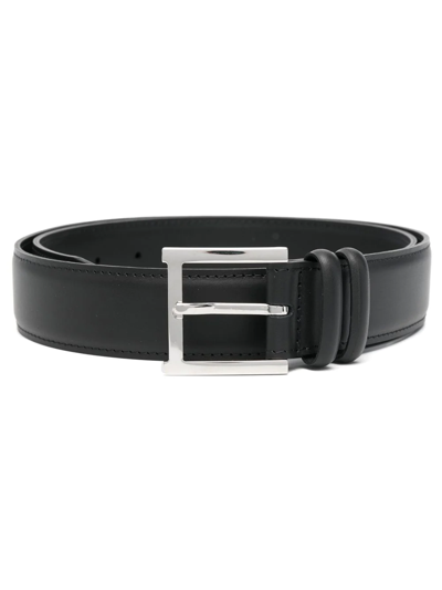 Orciani Buckle-fastening Leather Belt In Black